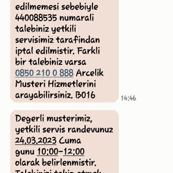 Arçelik Yetkili Servis İlgisizliği