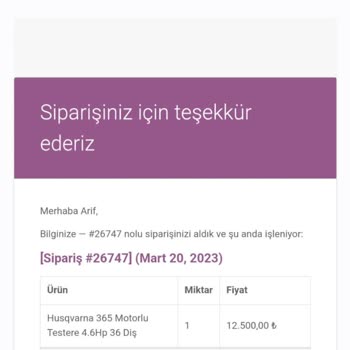 Elmavm Tek Taraflı Sipariş İptali