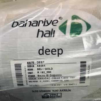 Bahariye Halı Halı Üretim Hatasını Kabul Etmiyorlar