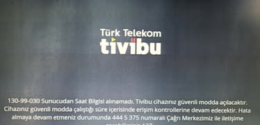Türk Telekom Tivibu Çalışmıyor