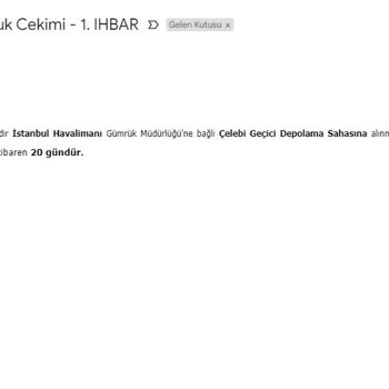 Navlungo İmha Talebimi Fedex'e Bildirmedi Ve Mağdur Ediyor