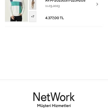 Network Kargoya Verilmeyen Ürünler