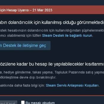 Steam Destek Sorumsuzca Davranıyor Mesajlarıma Bakmıyor