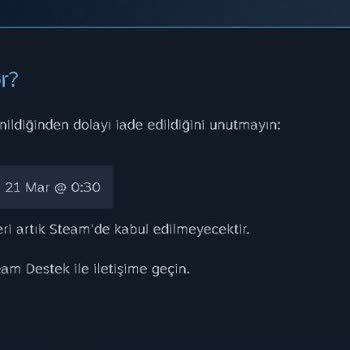 Steam Destek Sorumsuzca Davranıyor Mesajlarıma Bakmıyor