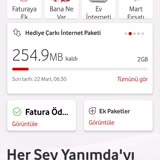 Vodafone Kullanım Olmadan 18 Kez Aşım Yüklemiş 32 Dakikada.