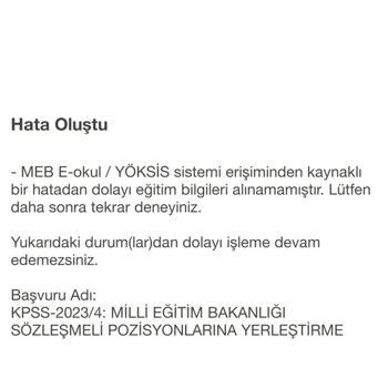 ÖSYM'de Tercih Yapamıyorum