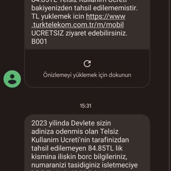 Bimcell Telsiz Kullanım Vergisi