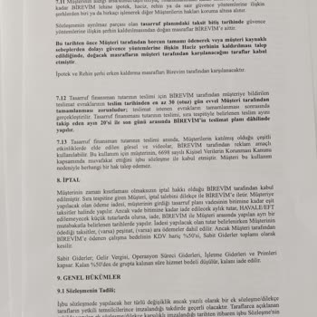 Birevim Sözleşmeye Uymuyor Birevim Pişmanlıktır.