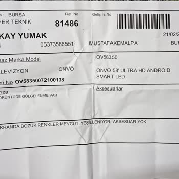 Zafer Teknik (Mustafakemalpaşa) Servis Süreci Doldu, Değişim Yapmadı