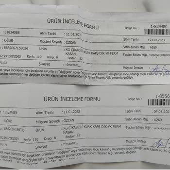 Kiğılı Giyimin Sattığı Kabandaki Kusurlu Kumaş