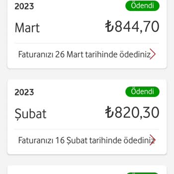 Kraken Baker Vodafone C Mop Kraken Banker - Habersiz Fatura Tutarları