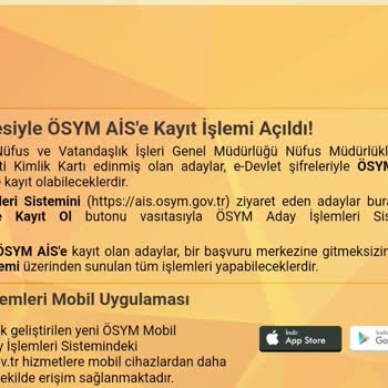 Ösym Başvuruya Engel Durumlar