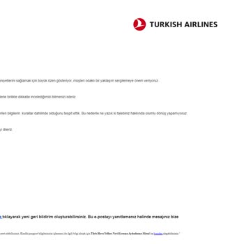 THY  Koltuk İadesi Sorumsuzluğu