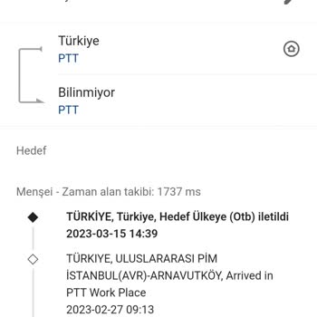 PTT Kargo Yurt Dışı Kargom 1 Aydan Fazla Hala Teslimat Ülkesine Bile Ulaşmadı