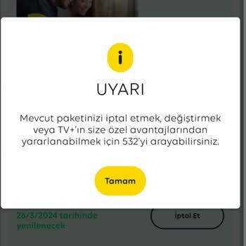 TV Plus Üyelik İptali Yapamama