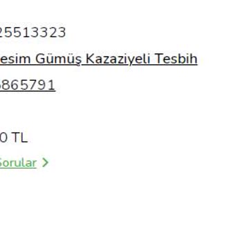 İnan Tesbih Farklı Sitelerde Farklı Fiyat Ve İndirimli Ürüne Sipariş İptali.