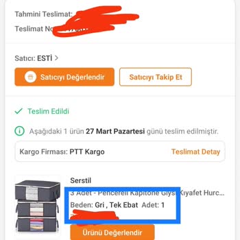 Esti Tekstil Israrla Yanlış Gönderilmeye Devam Eden Ürün