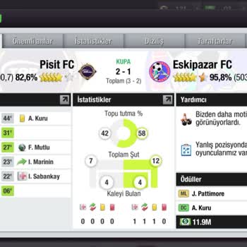 Top Eleven Kadromda Olmayan Oyuncu Maça Giriyor!