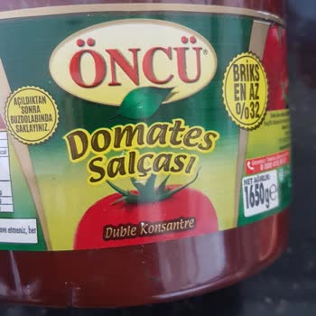 Öncü Salça Öncü Marka Domates Salçası Bozuk Çıktı.