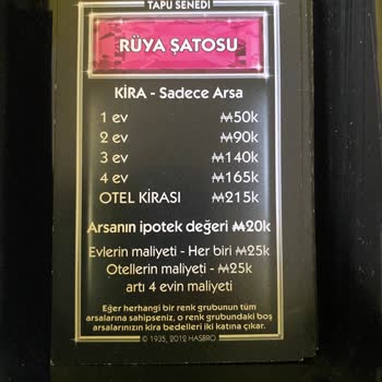 Monopoly Milyoner Hatalı Basım Kartlar