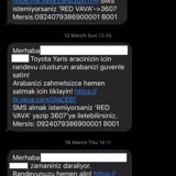 Vava Cars Ret 3607 SMS Atılmasına Rağmen SMS Atmaya Devam Ediyor