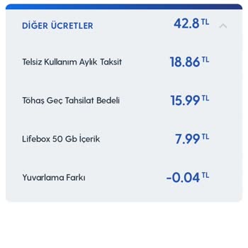 Turkcell Faturaya Yansıyan Ekstra Ücretler