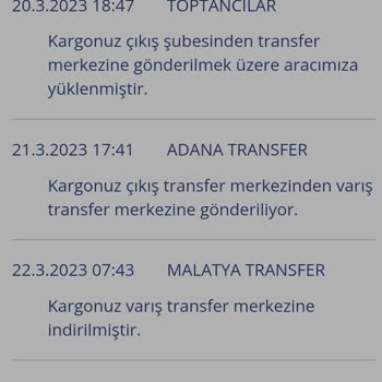 Aras Kargo Malatya Transfer Merkezi Kargoyu Bekletiyor