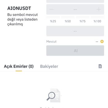 Aion Usdt Coin Listeden Çıktığı İçin Binance Tarafından Mağdur Edildim