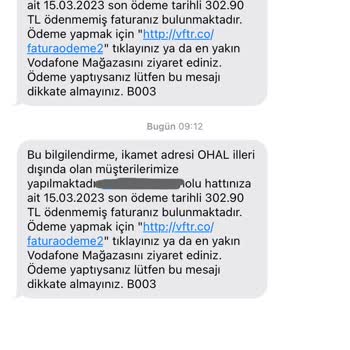 Vodafone Numaramı Taşımama Rağmen Fatura Gönderiyor