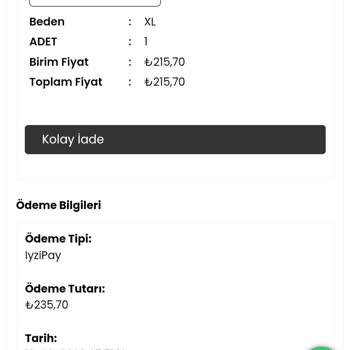 Mdz Collection Ürün Gelmediği İçin İptal Ettim. Para İadesi Yapılmadı