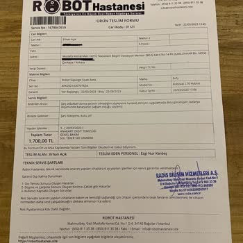 Robot Hastanesi İzinsiz Orijinal Bataryayı Değiştirdiler.