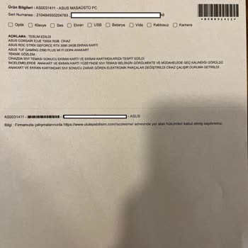 İtopya Bilgisayar Teknik Servis Yetersizliği Ve Servisin Görevini Yapmaması