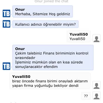 Tümbet Çekim Yaptım Ödeme Yapılmıyor