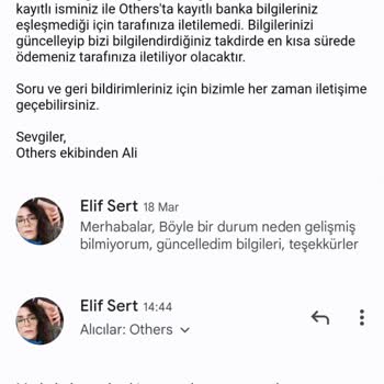 Others App Zorla Ödediği Parayı Da Eksik Ödüyor