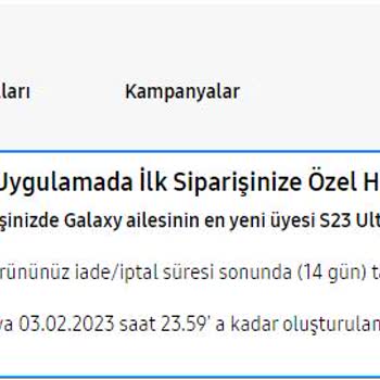 Samsung Telefon S23 İlk Siparişe Özel Hediye Yalanı!