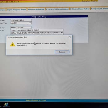 Gratis Kolay İade Hata Veriyor