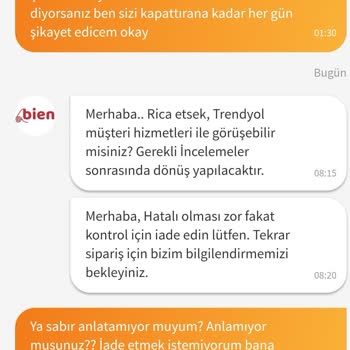 Bienduvarkagidi.com Yanlış Ürün, Kötü Hizmet Ve Tutum
