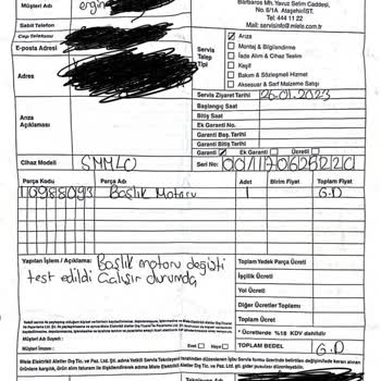 Miele Triflex HX1 Kronik Sıkıntı Üzerine İade Talebi