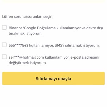 Binance Cihaz Değişikliği Sebebiyle Giriş Sorunu Yaşıyorum