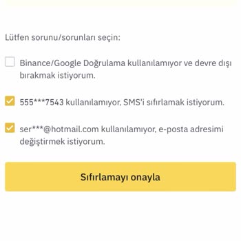 Binance Cihaz Değişikliği Sebebiyle Giriş Sorunu Yaşıyorum