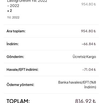 Alisveriss.com Lastik Sipariş Ettim Kargolanmadı İptal Ettim İade Edilmedi