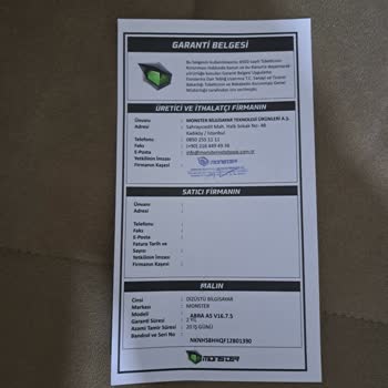 Monster Notebook Bilgisayar 2 Kere Servise Gittiği Halde Mavi Ekran Hatası Almaktayım