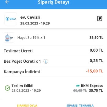 Bisu Teslim Etmediği Suyun Parasını İade Etmedi