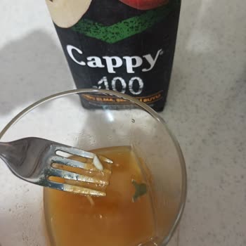 Cappy Meyve Suyunun İçinden Sümüklü Küflü Yabancı Madde Çıktı