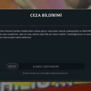 Riot Games Wild Rift Haksız Banlama