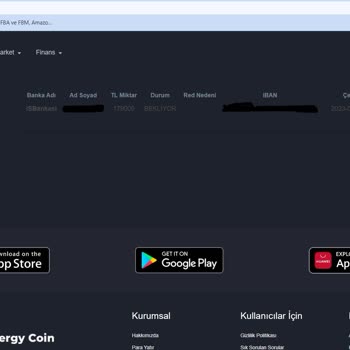 Energycoin.store Tarafından Yanıltıldım
