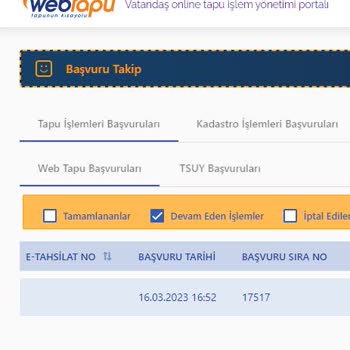 Webtapu / İntikal Başvurusu Faciası...
