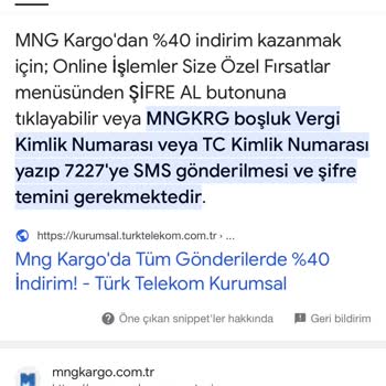 MNG Kargo İndirim Kodu Yanıltmacası