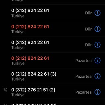 0850 Ve 212 Numaralardan Aranmak