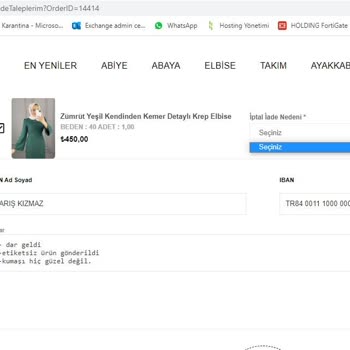 Duman Butik İade Sorunları Ve Kargo Süreci Sorunları